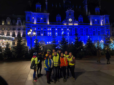 Cyclotouriste autour de marchés de Noël 2019